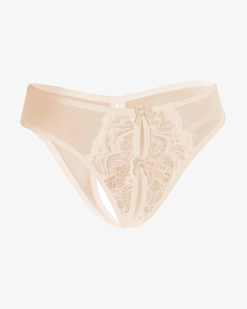 Mesh Panties Briefs with Cute Bow