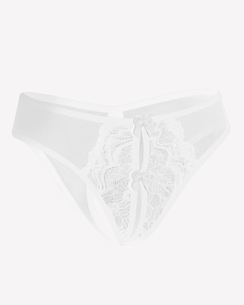 Mesh Panties Briefs with Cute Bow