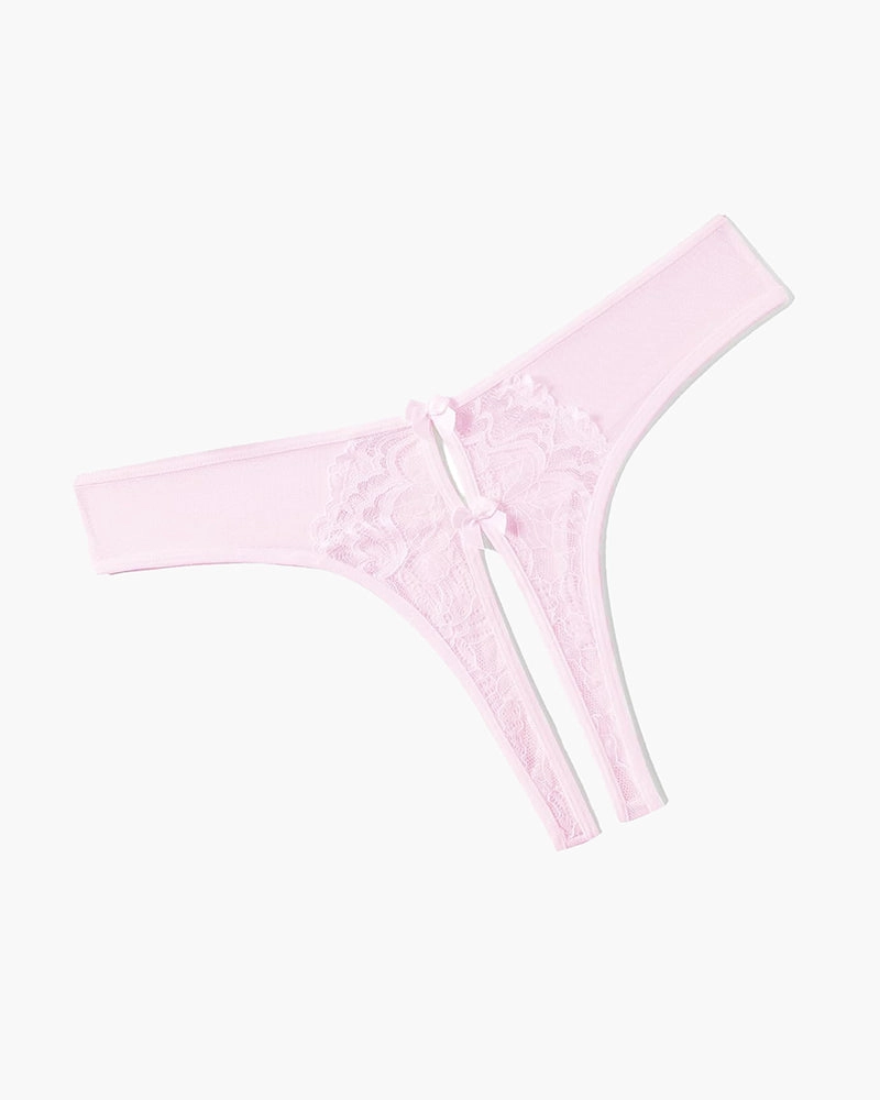 Mesh Panties Briefs with Cute Bow
