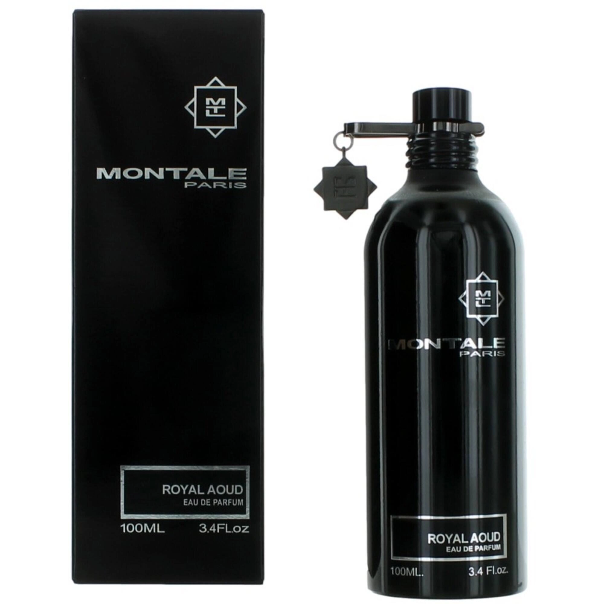 Montale Unisex Eau De Parfum Spray - Royal Aoud Amber Woody Fragrance Notes, 3.4 oz
