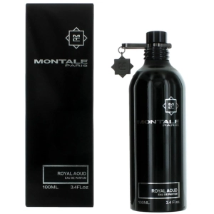 Montale Unisex Eau De Parfum Spray - Royal Aoud Amber Woody Fragrance Notes, 3.4 oz