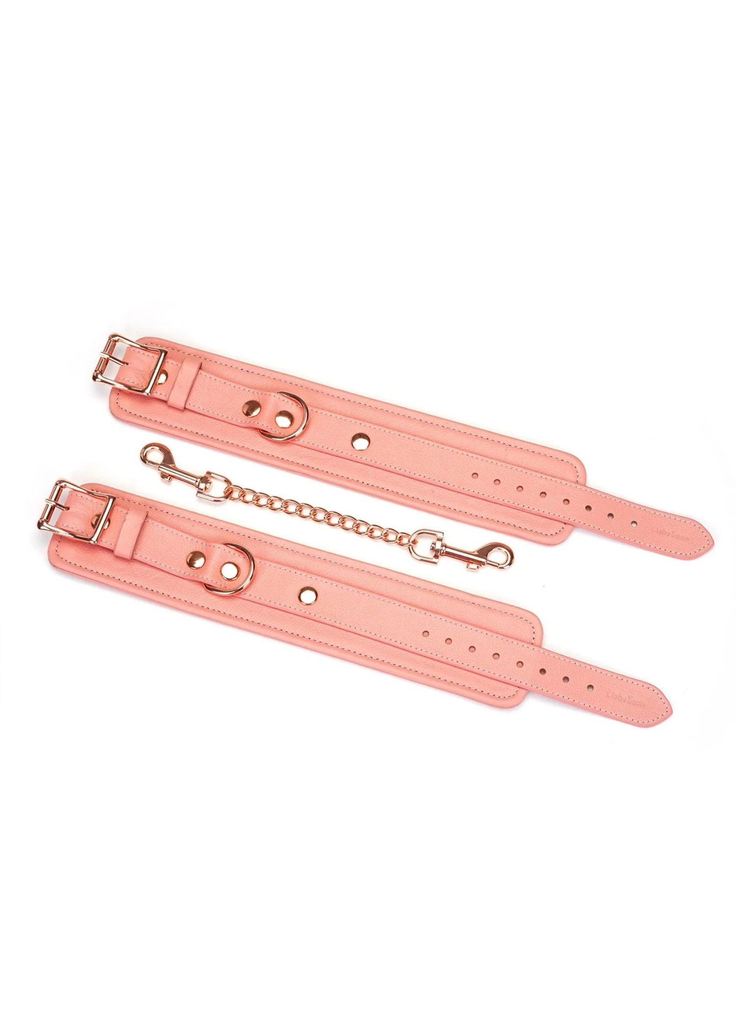 Pink Dream Leather Ankle Cuffs