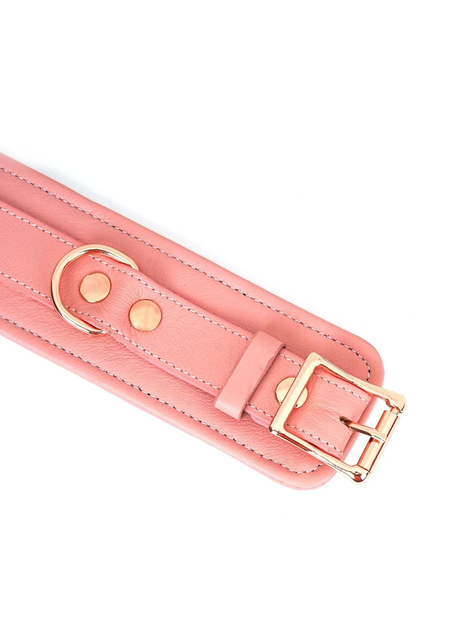 Pink Dream Leather Ankle Cuffs