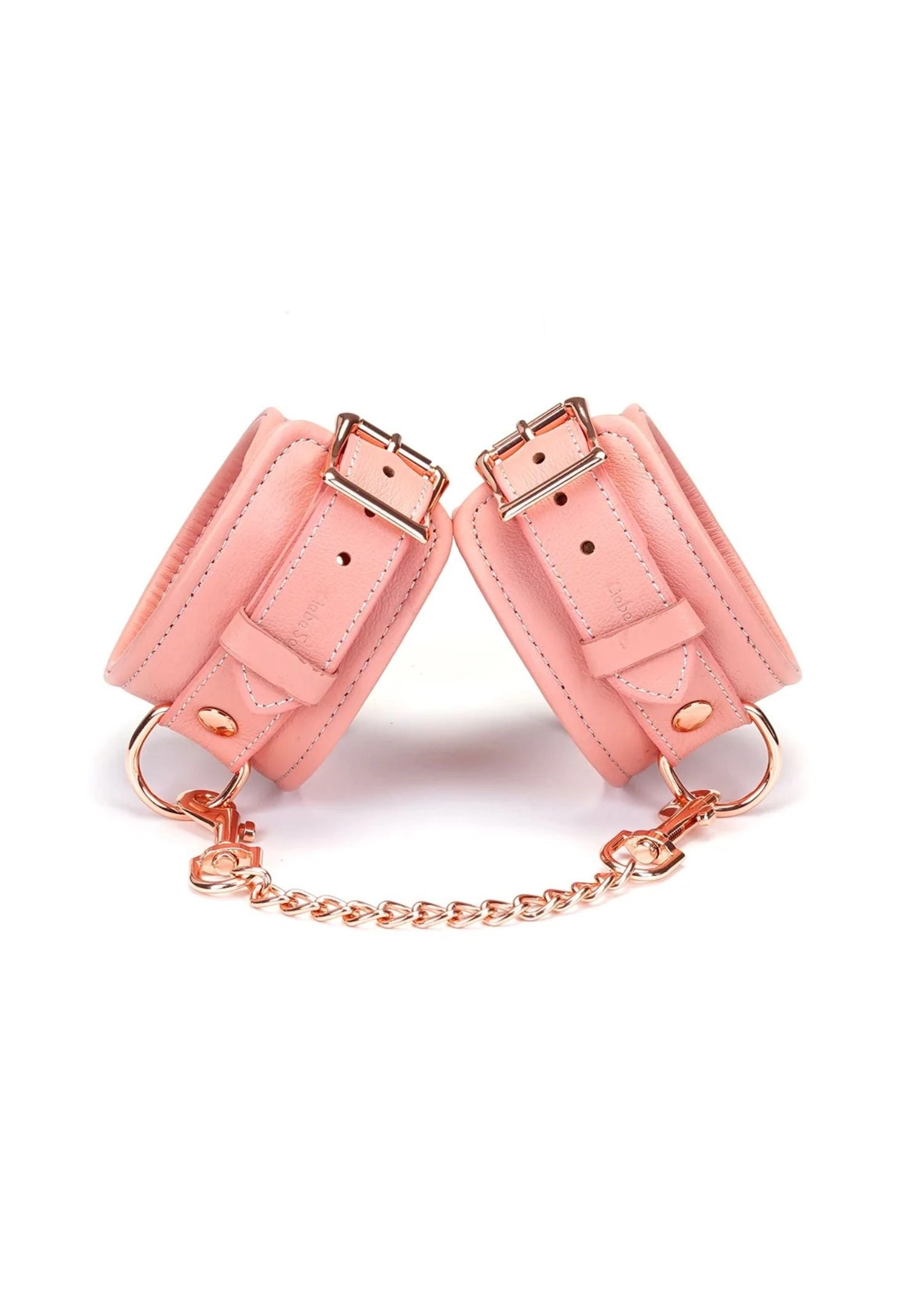 Pink Dream Leather Ankle Cuffs
