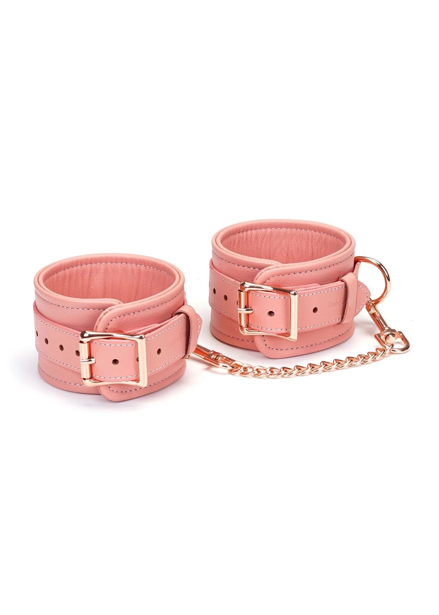 Pink Dream Leather Ankle Cuffs