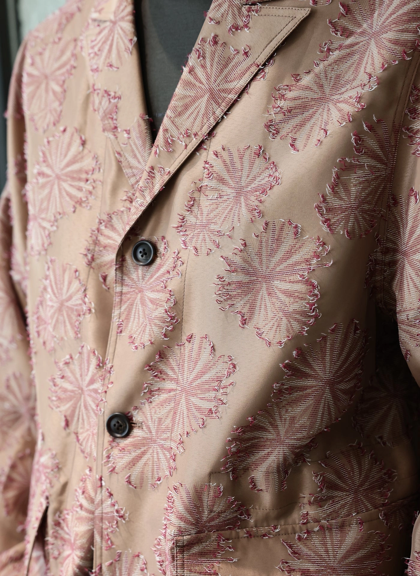 Polyester Rayon Embroidery Soft Hunting Blazer