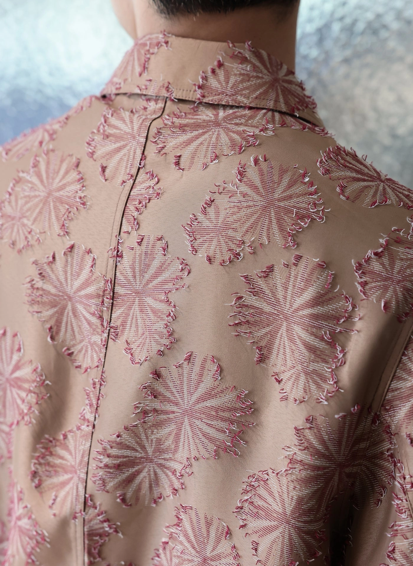 Polyester Rayon Embroidery Soft Hunting Blazer
