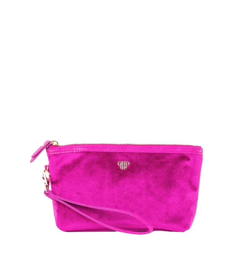 PurseN Getaway Velvet Wristlet Makeup Bag