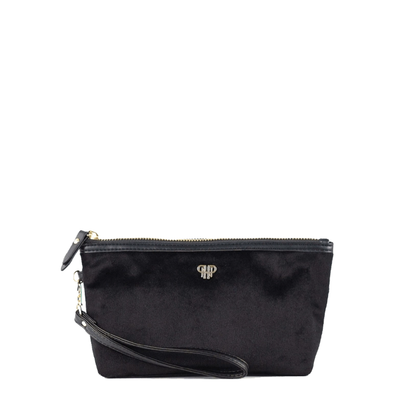PurseN Getaway Velvet Wristlet Makeup Bag