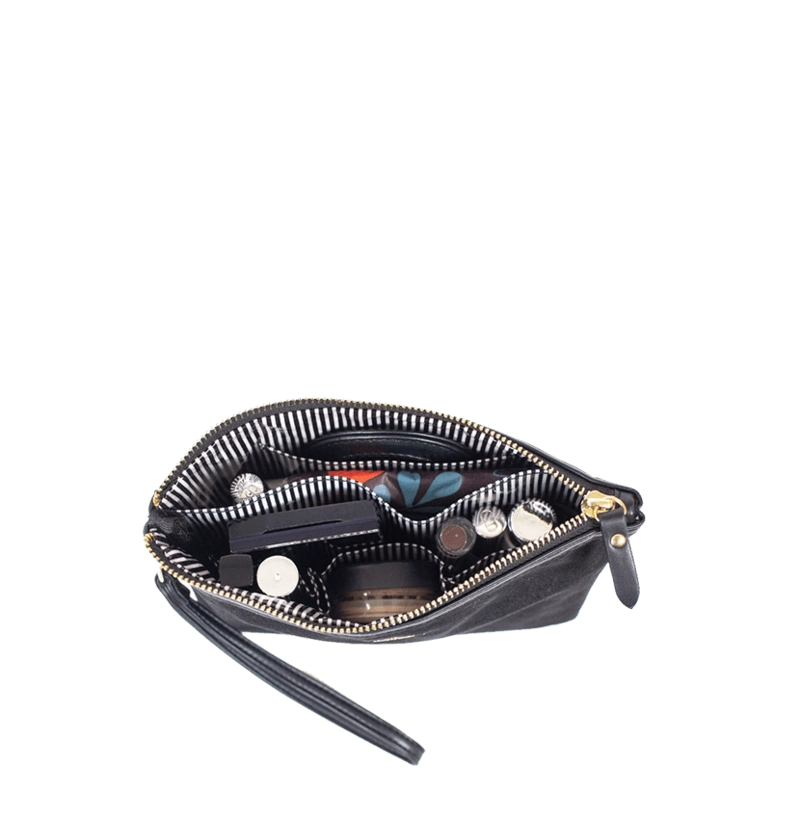 PurseN Getaway Velvet Wristlet Makeup Bag