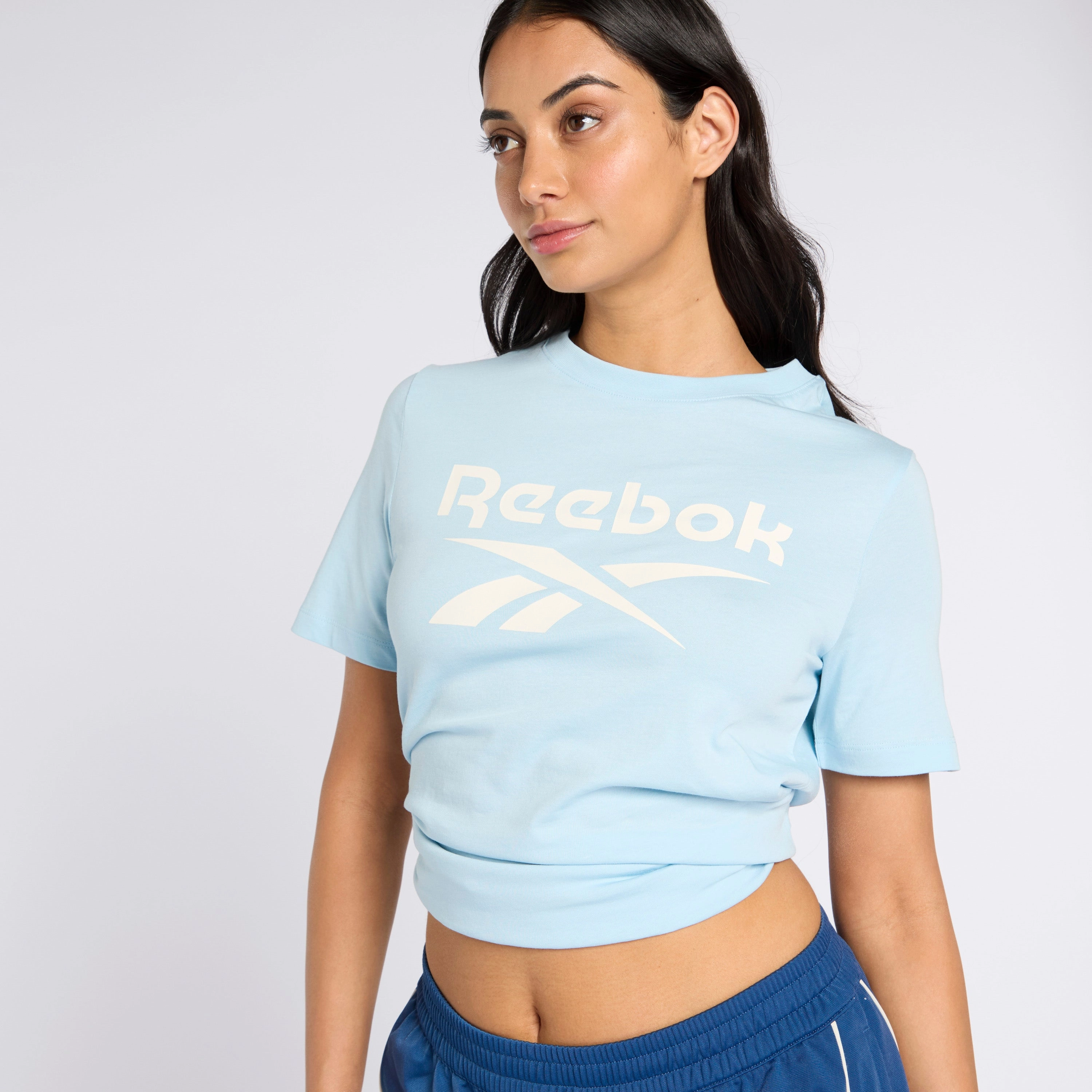 Reebok Identity Big Logo Tee Soft Blue