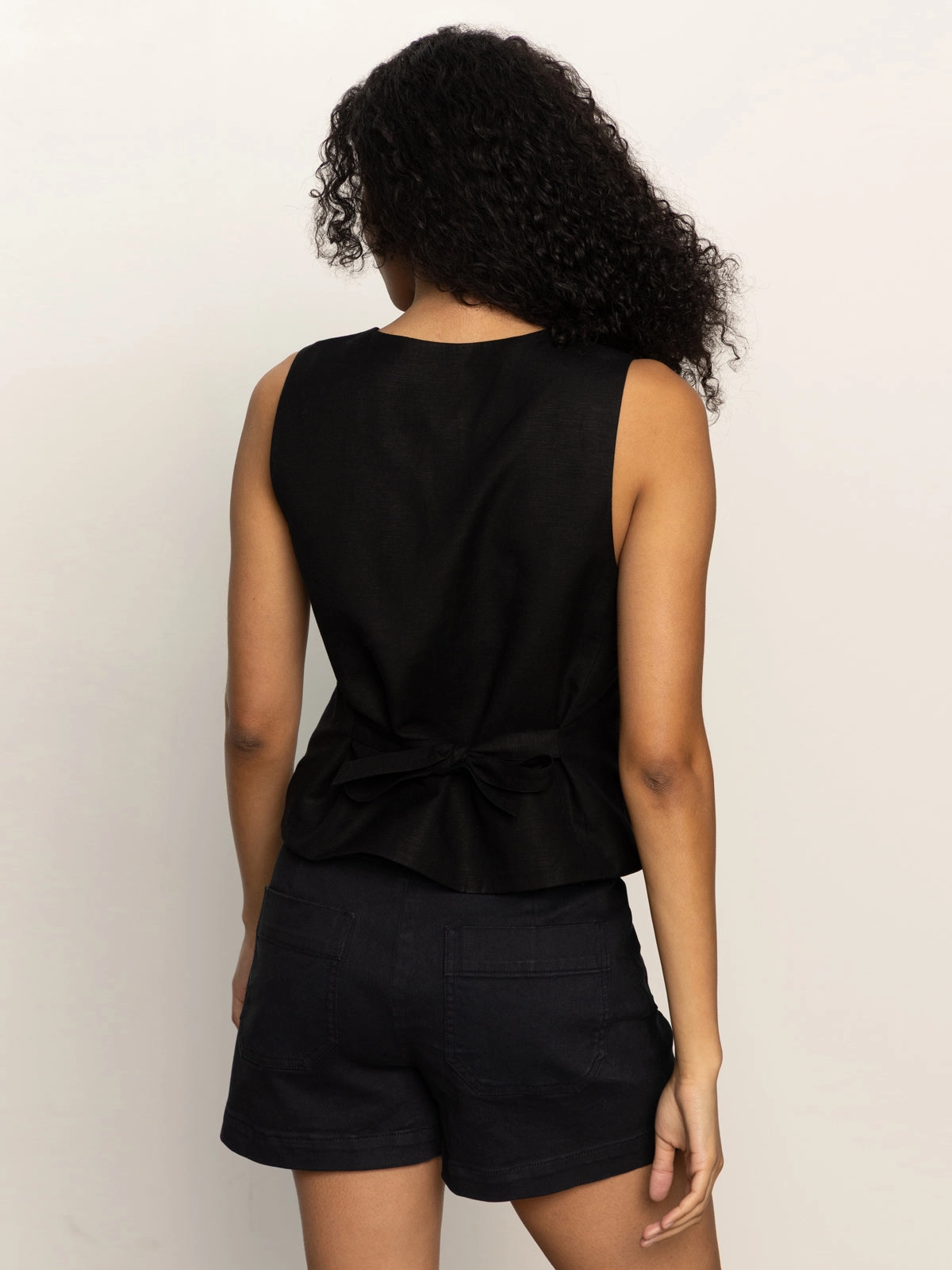 Relaxed Modern Vest Black