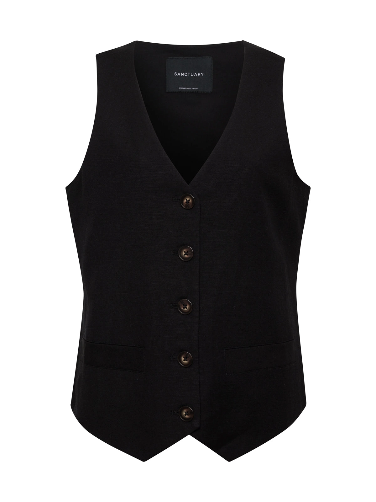 Relaxed Modern Vest Black