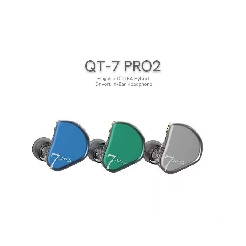 Rose Technics QT-7 PRO2 1DD 2BA 3 Units Hybrid Drivers In-Ear Hi-Fi Earphone