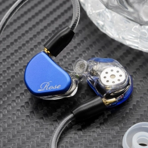 Rose Technics QT-7 PRO2 1DD 2BA 3 Units Hybrid Drivers In-Ear Hi-Fi Earphone