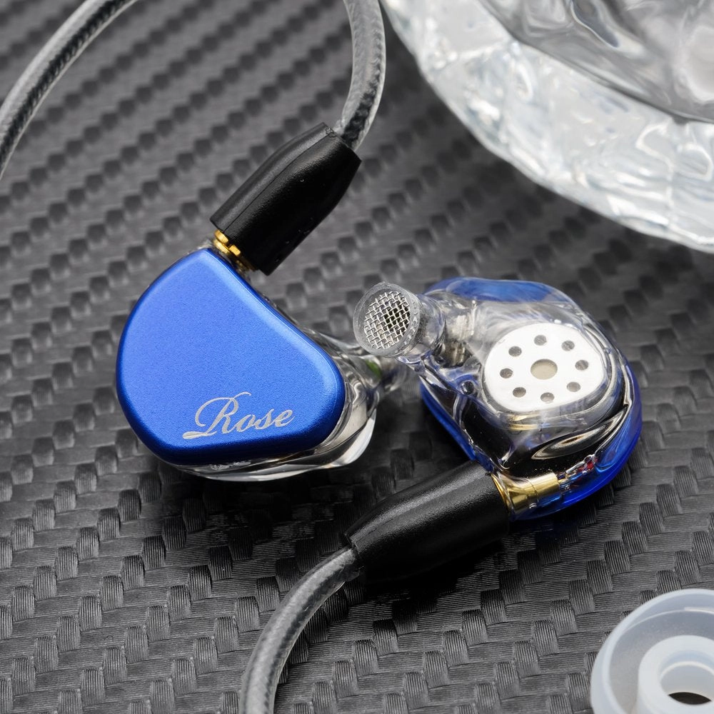 Rose Technics QT-7 PRO2 1DD 2BA 3 Units Hybrid Drivers In-Ear Hi-Fi Earphone