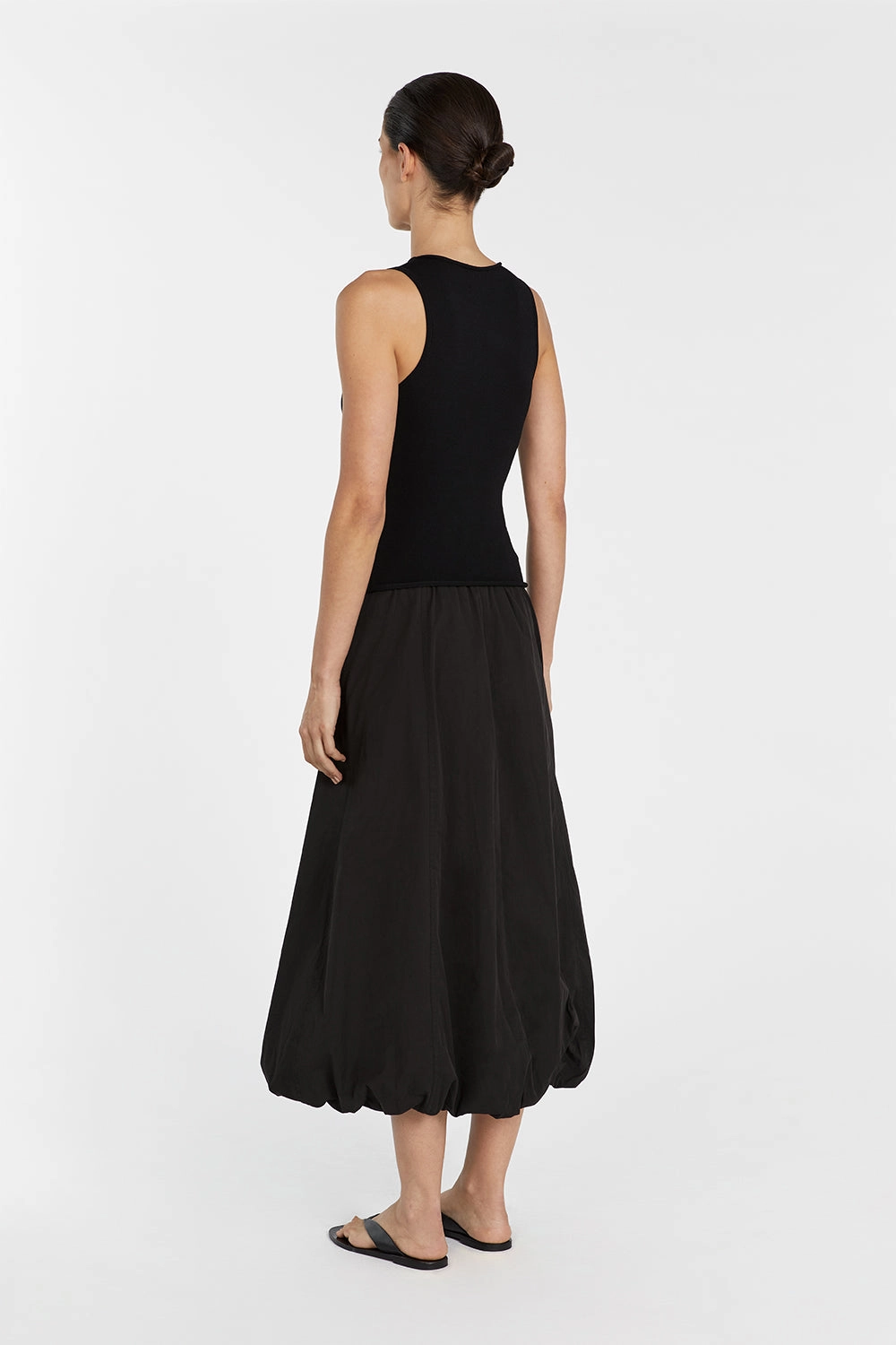 RUBY BLACK BOAT NECK KNIT TOP