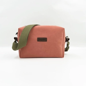 Salmon Alcantara Bag