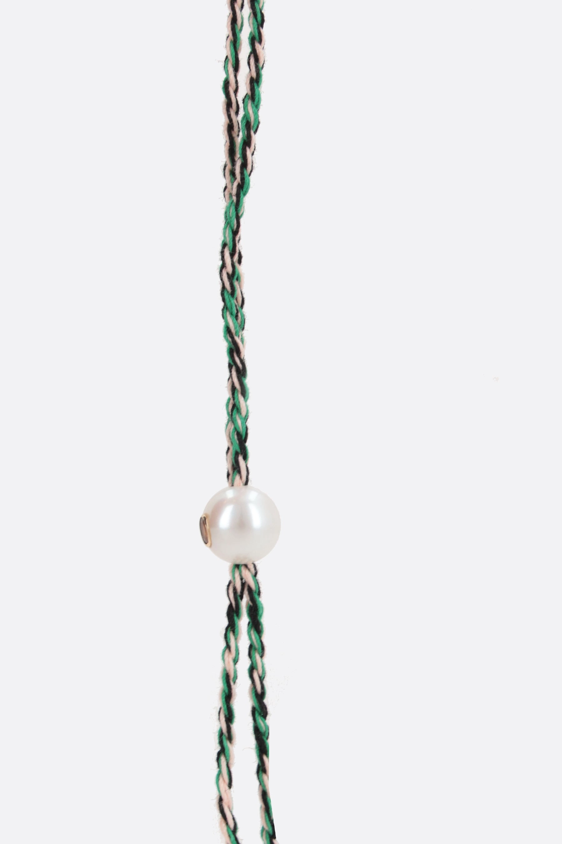 Scarlett cord necklace with pearls