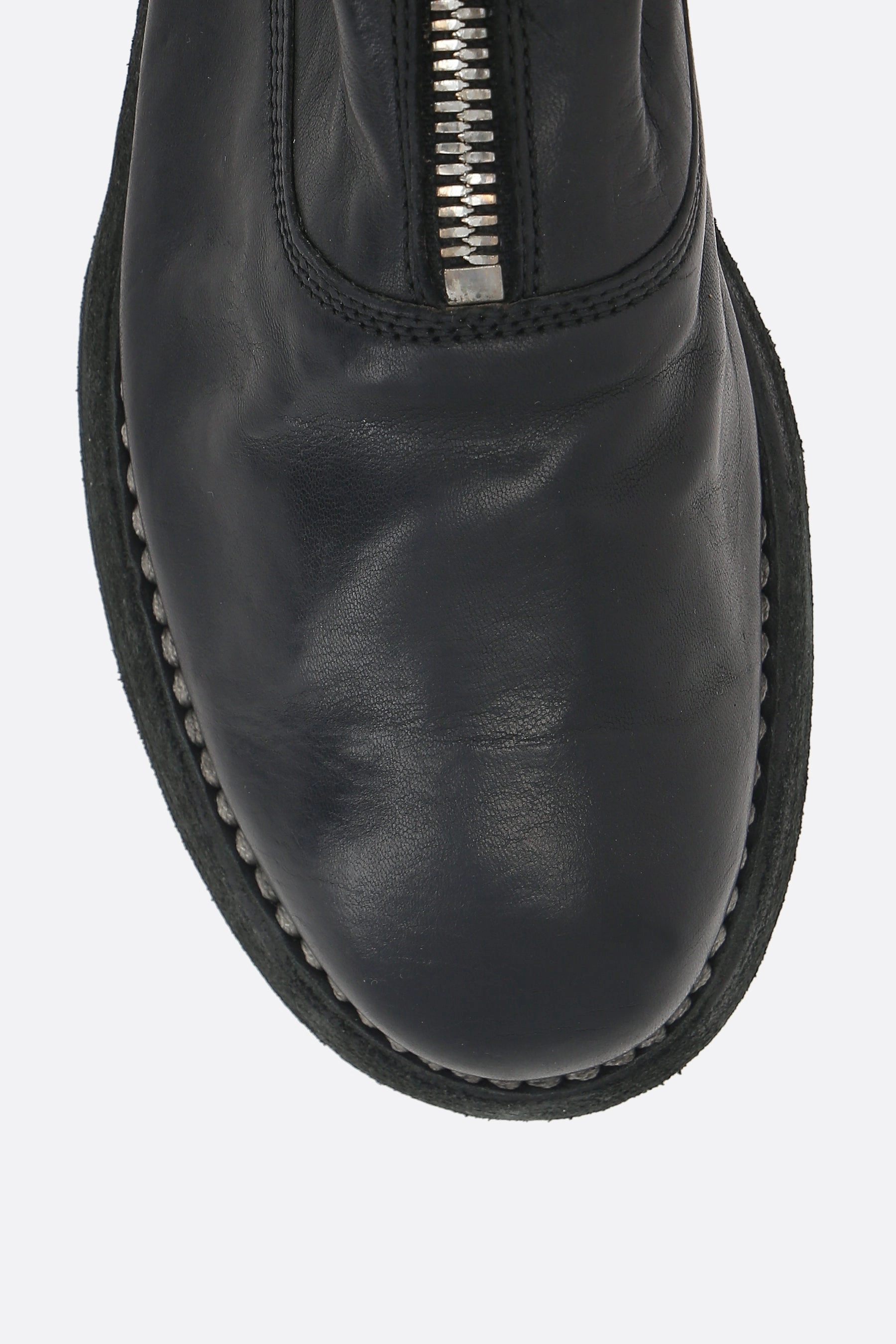 soft grainy leather ankle boots