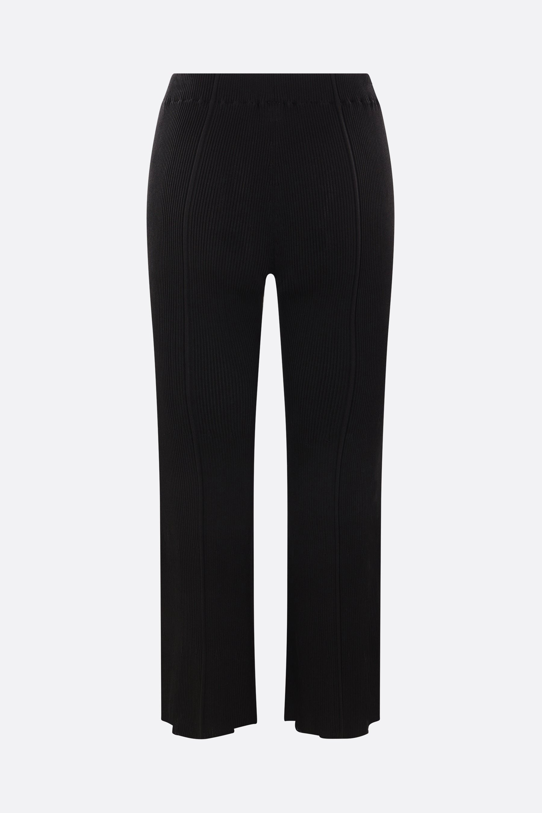 Soft Portrait cropped trousers in rib knit