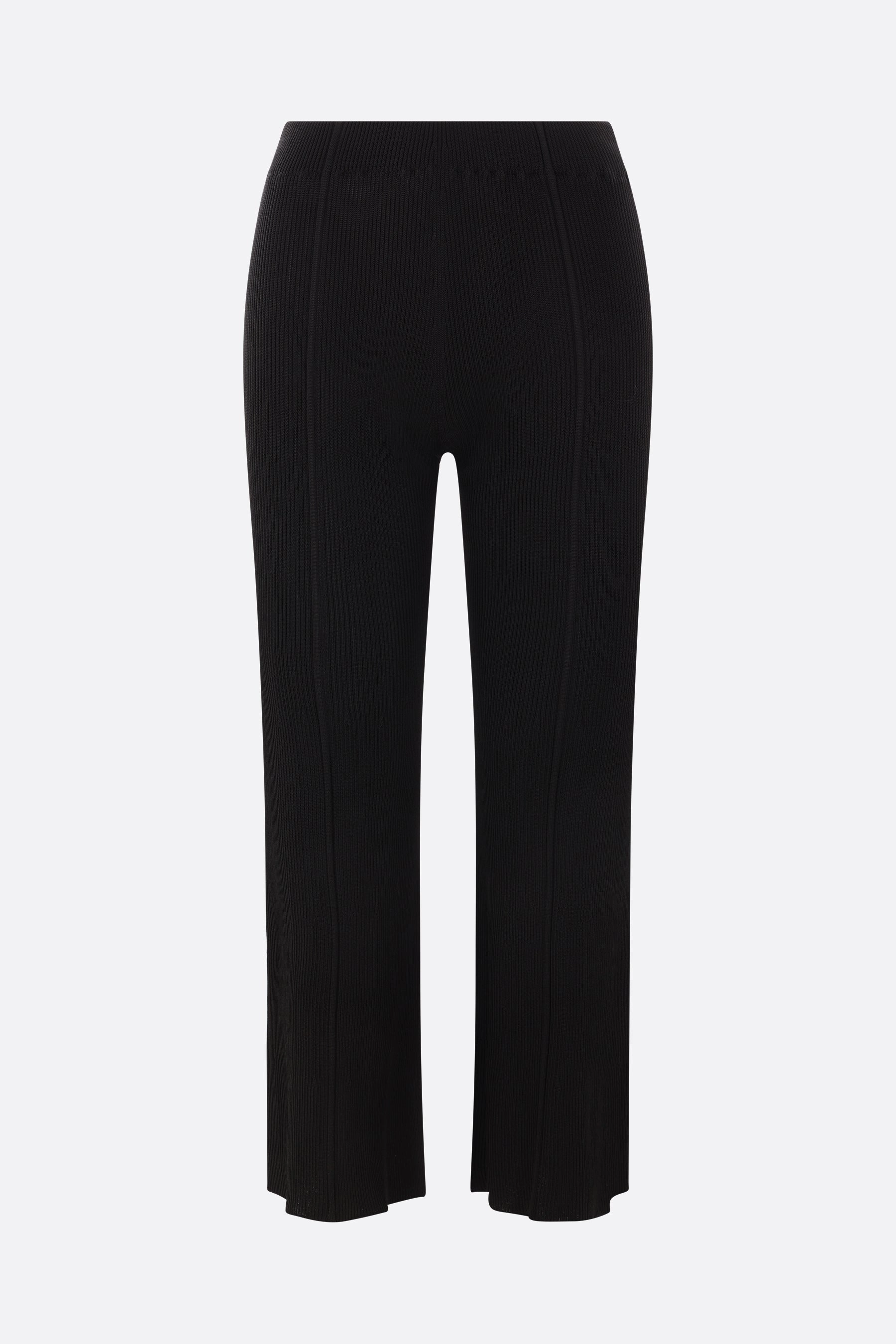 Soft Portrait cropped trousers in rib knit