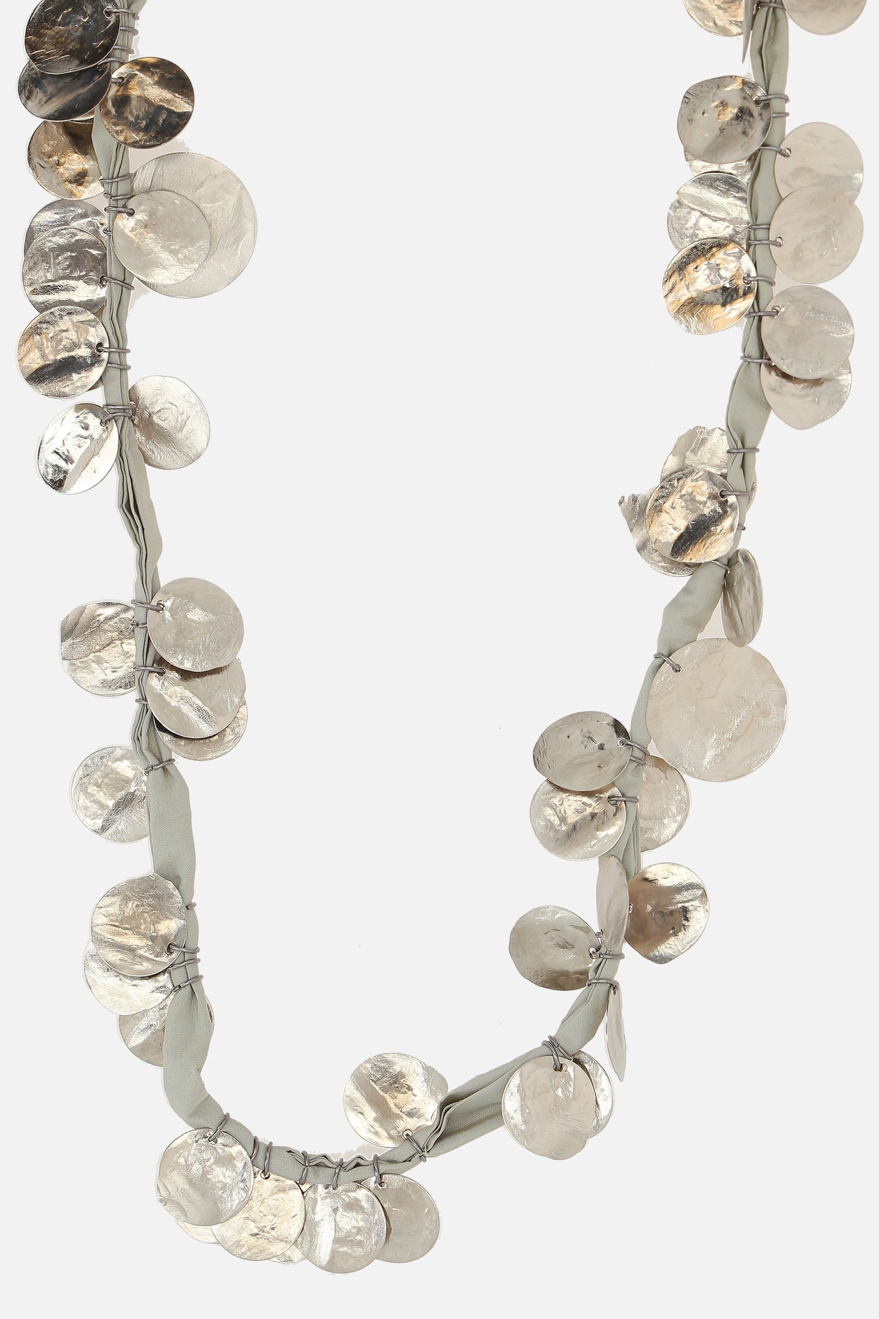 taffetà necklace with medallions