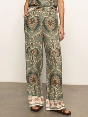 The Soft Semi High Rise Trouser Mezzo Sage
