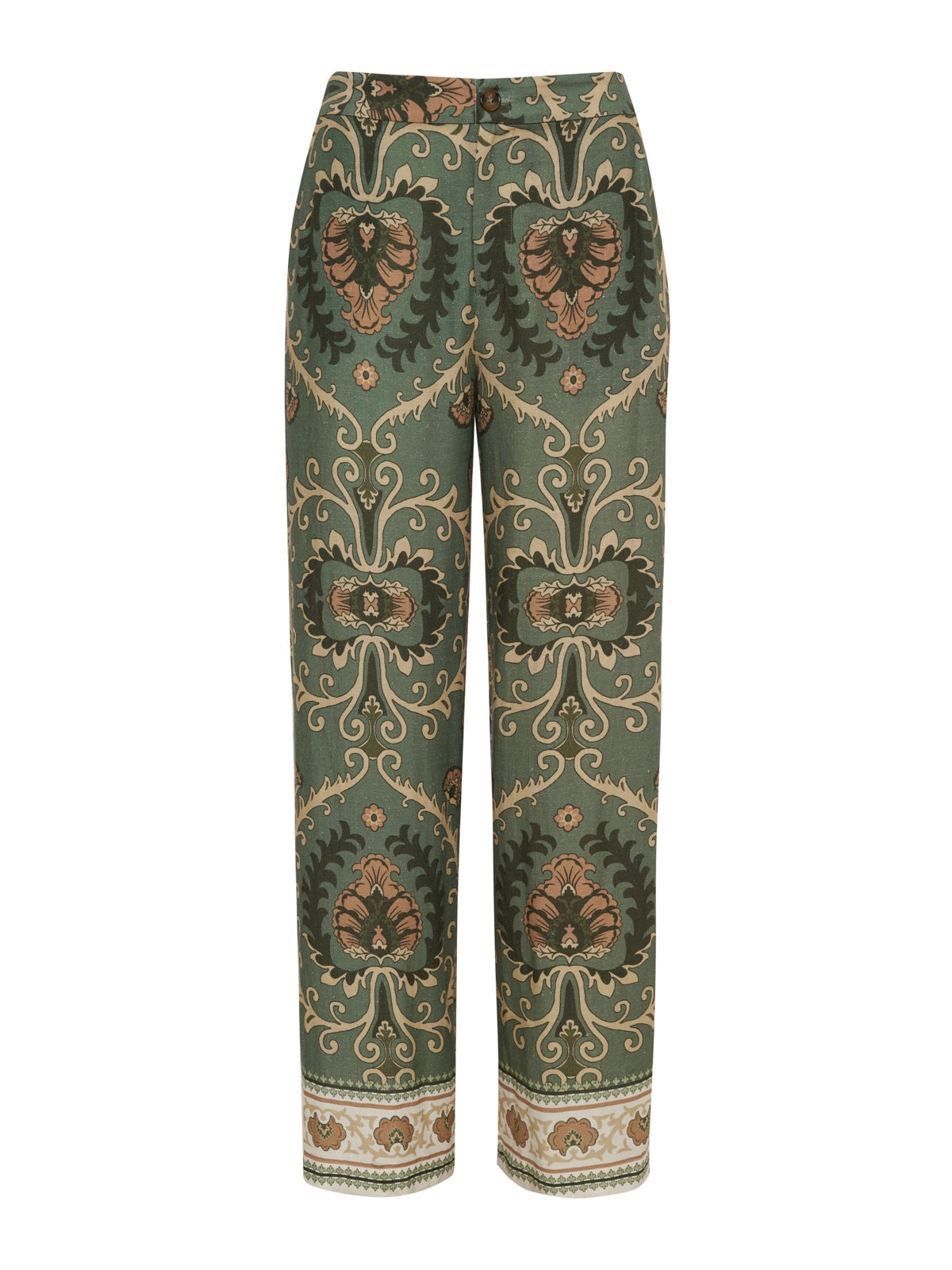 The Soft Semi High Rise Trouser Mezzo Sage
