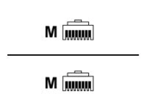 Ubiquiti - Patch cable - RJ-45 (M) to RJ-45 (M) - black U-CABLE-PATCH-RJ45-BK