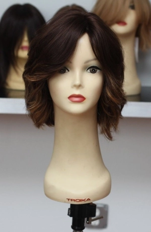 Virgin European 11" brown with highlights wig