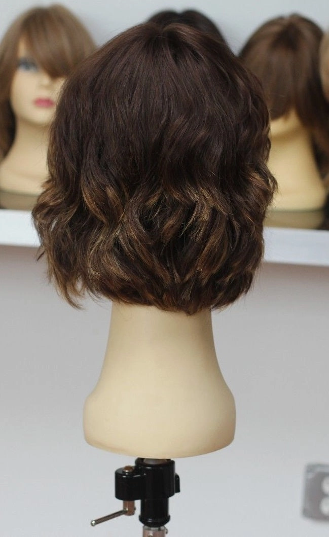 Virgin European 11" brown with highlights wig