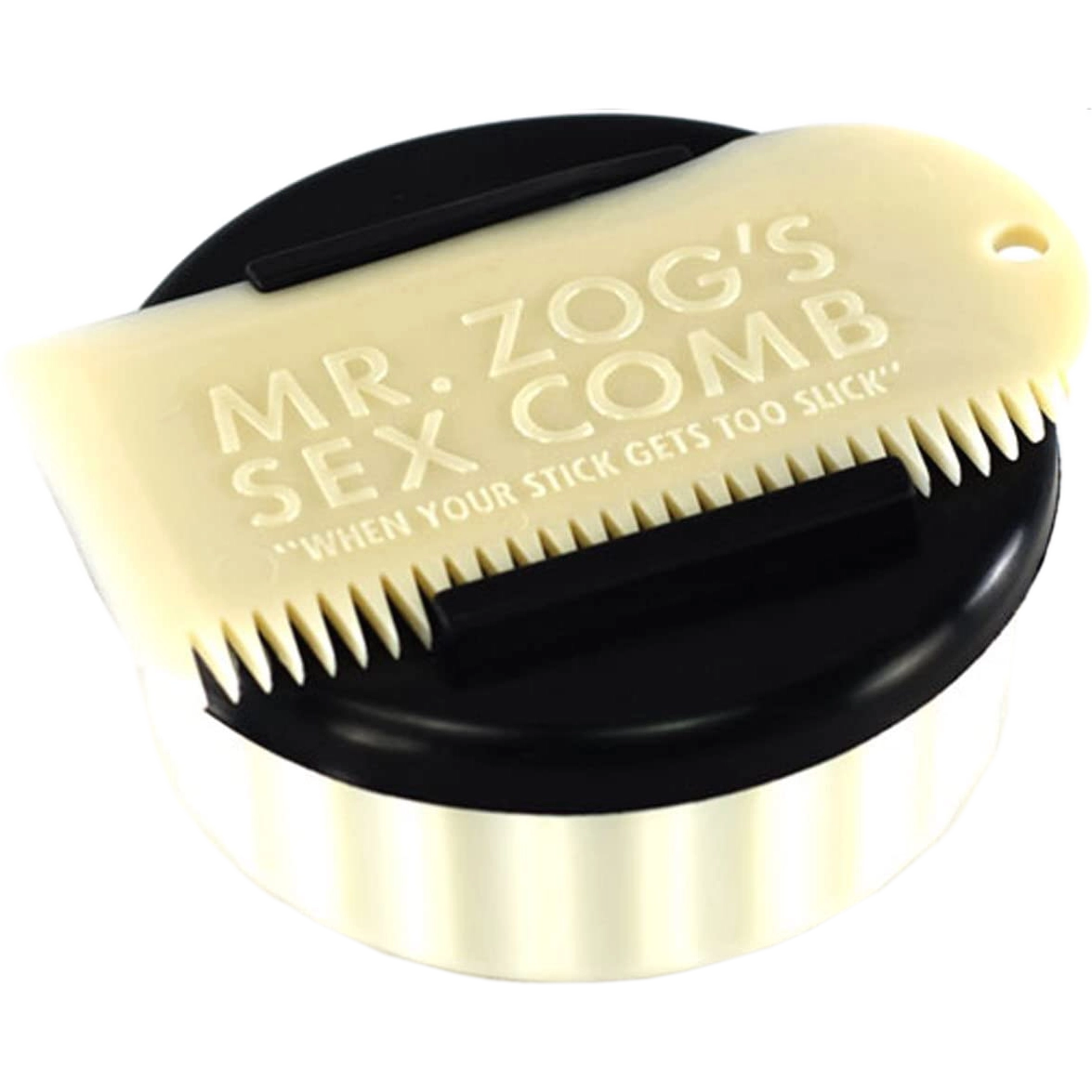 Wax Container with Comb - White