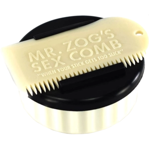 Wax Container with Comb - White