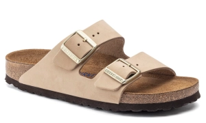 Womens Birkenstock Arizona BS Soft Footbed Sandals Sandcastle