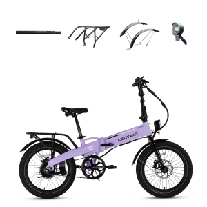 XP Lite 2.0 Lavender Haze Long-Range   FREE Rear Rack, Fenders, Elite Headlight, Suspension Seat Post ($316 Value)