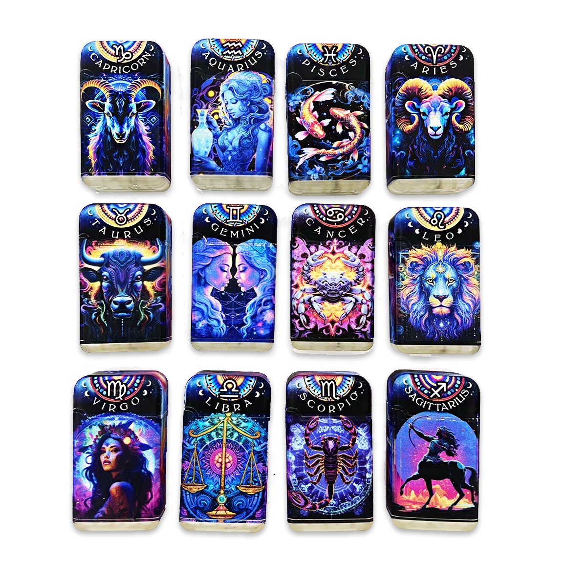 Zodiac Dual Torch Lighter- 12 Pieces Per Retail Ready Display 24385